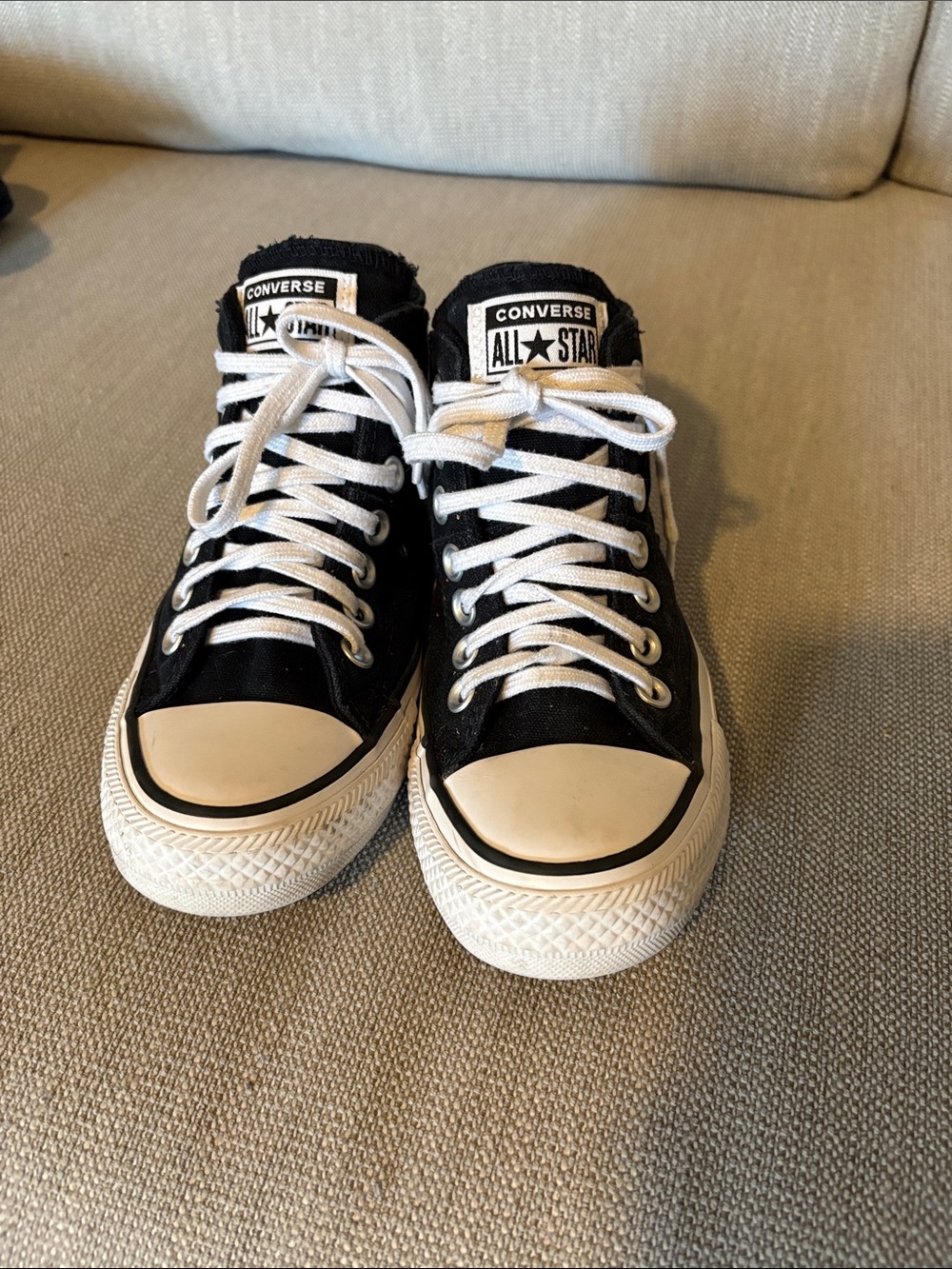 Converse Black and White High-Top Sneakers